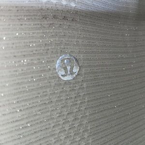 Lululemon White & Silver Glitter Long Sleeve Swiftly 👀